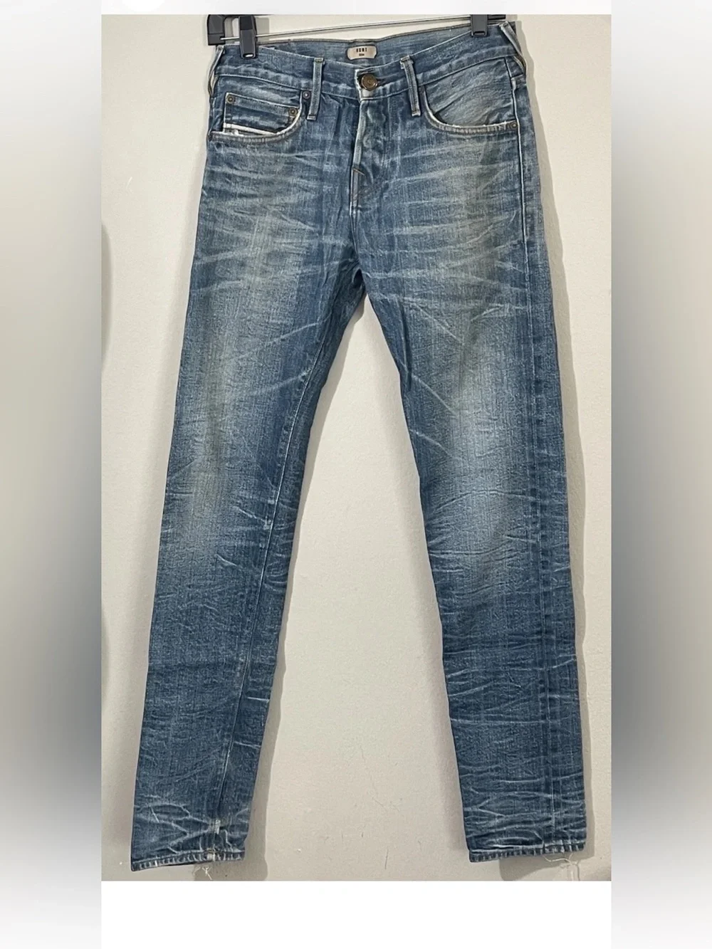 True Religion Kurt Slim Fit Selvedge Denim Jeans Size 28 Limited Edition USA